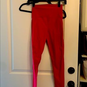 Carbon38 high rise 7/8 red leggings